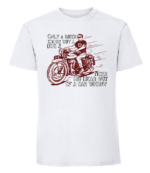 Męska koszulka z nadrukiem - Only Biker Knows Why Dog Sticks His Head Out Of A Car Window