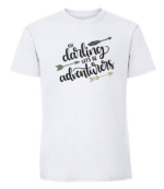 Męska koszulka z nadrukiem - Oh Darling Lets Be Adventurers - obrazek 2