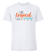 Męska koszulka z nadrukiem - I Like Tropical Adventures - obrazek 2