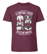 Męska koszulka z nadrukiem - A Control Freak - obrazek 6