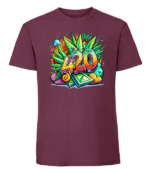 Męska koszulka z nadrukiem - 420 - obrazek 7