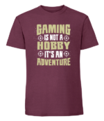 Męska koszulka z nadrukiem - Gaming Is Not A Hobby Its An Adventure - obrazek 6