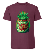 Męska koszulka z nadrukiem - Weed v3 - obrazek 7