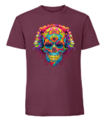 Męska koszulka z nadrukiem - Cosmic Skull - obrazek 7