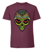 Męska koszulka z nadrukiem - Neon Alien - obrazek 7