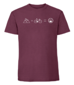 Męska koszulka z nadrukiem - Mountain plus bike