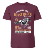 Męska koszulka z nadrukiem - Horse Racer - obrazek 6