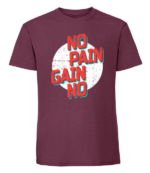 Męska koszulka z nadrukiem - No Pain No Gain v2 - obrazek 6