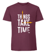 Męska koszulka z nadrukiem - Things Take Time - obrazek 6