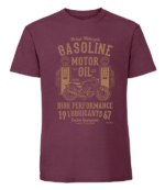 Męska koszulka z nadrukiem - Gasoline Motor Oil - obrazek 7