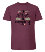 Męska koszulka z nadrukiem - Id Rather Be Camping - obrazek 6