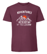 Męska koszulka z nadrukiem - Adventures Are The Best Way To Learn - obrazek 6