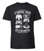 Męska koszulka z nadrukiem - A Control Freak - obrazek 8