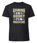 Męska koszulka z nadrukiem - Gaming Is Not A Hobby Its An Adventure - obrazek 7