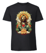 Męska koszulka z nadrukiem - Holy High - obrazek 9