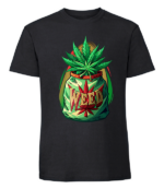 Męska koszulka z nadrukiem - Weed v3 - obrazek 9