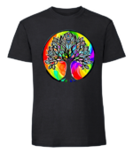 Męska koszulka z nadrukiem - Rainbow Tree