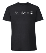 Męska koszulka z nadrukiem - Mountain plus bike - obrazek 9