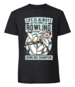 Męska koszulka z nadrukiem - Bowling Champion - obrazek 9