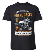 Męska koszulka z nadrukiem - Horse Racer - obrazek 8