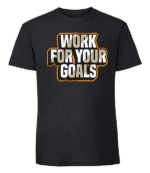 Męska koszulka z nadrukiem - Work For Your Goals - obrazek 9