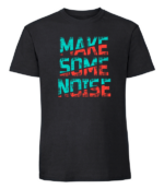 Męska koszulka z nadrukiem - Make Some Noise