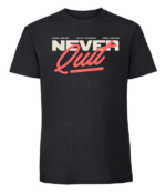 Męska koszulka z nadrukiem - Never Quit - obrazek 9