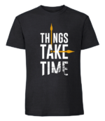 Męska koszulka z nadrukiem - Things Take Time - obrazek 8