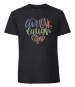 Męska koszulka z nadrukiem - Live Love Laugh Camp - obrazek 9