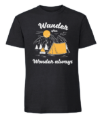 Męska koszulka z nadrukiem - Wander Often Wonder Always - obrazek 8