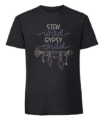 Męska koszulka z nadrukiem - Stay Wild Gypsy Child - obrazek 8