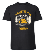 Męska koszulka z nadrukiem - Yes I Have A Retirement Plan I Plan On Camping - obrazek 9