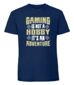 Męska koszulka z nadrukiem - Gaming Is Not A Hobby Its An Adventure - obrazek 2