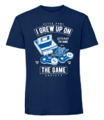 Męska koszulka z nadrukiem - Grew Up On The Game - obrazek 2