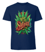 Męska koszulka z nadrukiem - Sativa v2 - obrazek 2