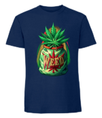 Męska koszulka z nadrukiem - Weed v3 - obrazek 2