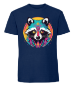 Męska koszulka z nadrukiem - Astroraccoon - obrazek 2