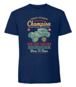 Męska koszulka z nadrukiem - International Champion Vintage Racing - obrazek 2