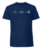 Męska koszulka z nadrukiem - Mountain plus bike - obrazek 2