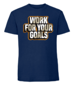 Męska koszulka z nadrukiem - Work For Your Goals - obrazek 2