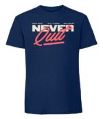 Męska koszulka z nadrukiem - Never Quit - obrazek 2