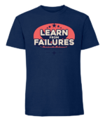 Męska koszulka z nadrukiem - Learn From Failures - obrazek 2