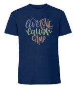 Męska koszulka z nadrukiem - Live Love Laugh Camp