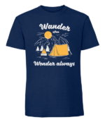 Męska koszulka z nadrukiem - Wander Often Wonder Always - obrazek 2