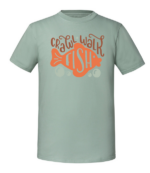 Męska koszulka z nadrukiem - Crawl Walk Fish - obrazek 6