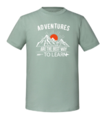 Męska koszulka z nadrukiem - Adventures Are The Best Way To Learn - obrazek 5