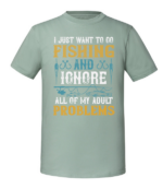 Męska koszulka z nadrukiem - I Just Want To Go Fishing And Ignore All Of My Adult Problems v2 - obrazek 5