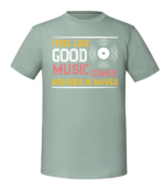 Męska koszulka z nadrukiem - I Feel Like Good Music Comes And Goes In Waves - obrazek 5