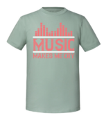 Męska koszulka z nadrukiem - Music Makes Me Cry - obrazek 5