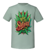 Męska koszulka z nadrukiem - Sativa v2 - obrazek 6